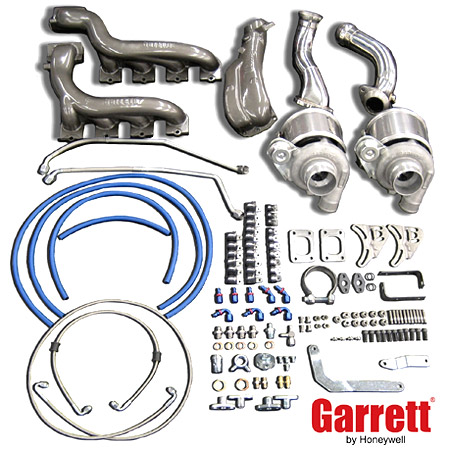 Mustang GT (2005 and newer) Garrett. Turbo GT Tuner Twin Turbo Kit for the 4.6L V8 engine